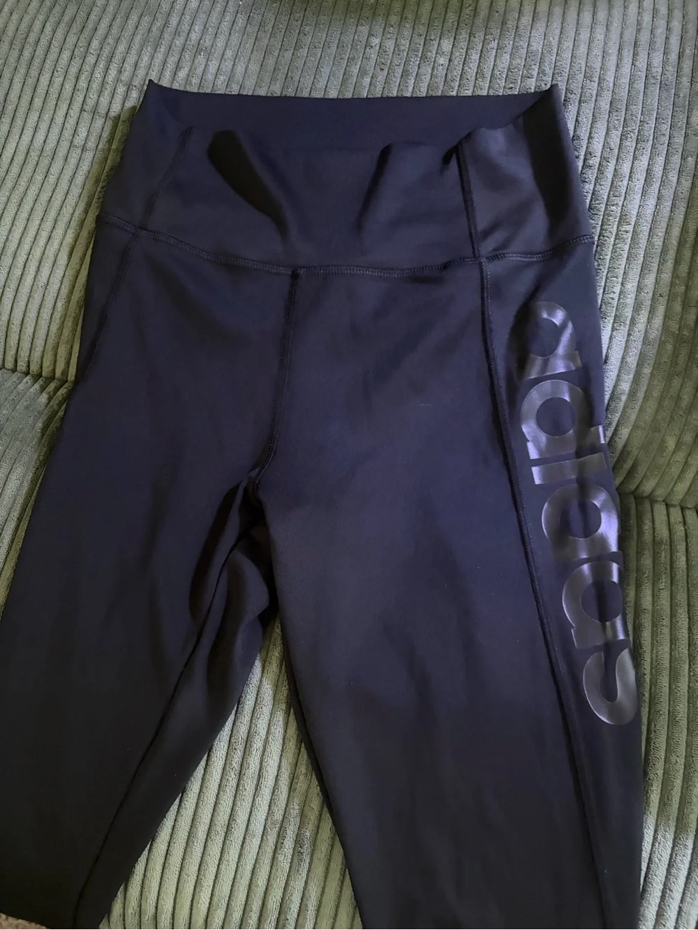 adidas Black Climalite Leggings with Side Logo